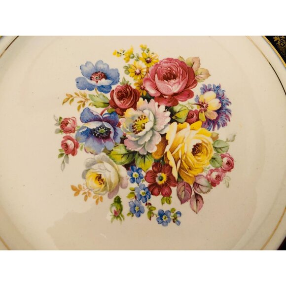 Set of 2 Gold Plated Plates - Picture 2 of 15